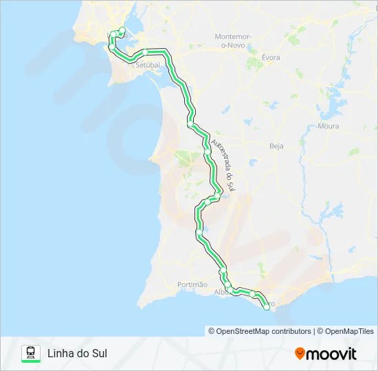 L. DO SUL Train Line Map