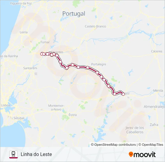 L. LESTE Train Line Map