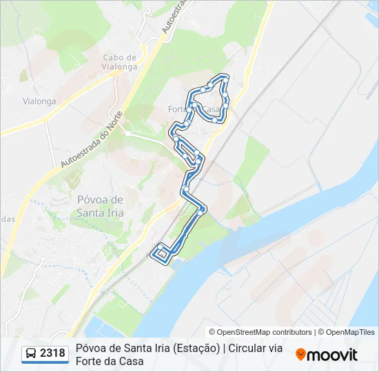 2318 Bus Line Map
