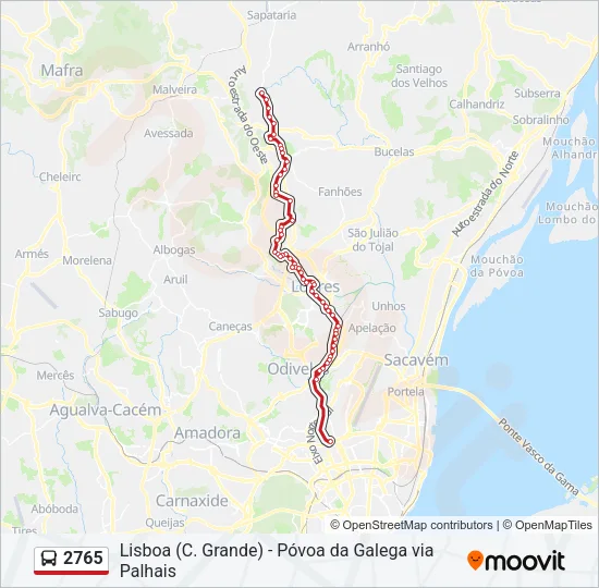 2765 Bus Line Map