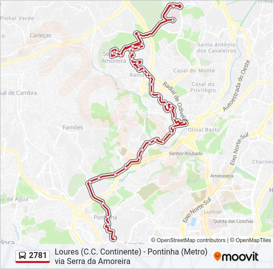 2781 bus Line Map