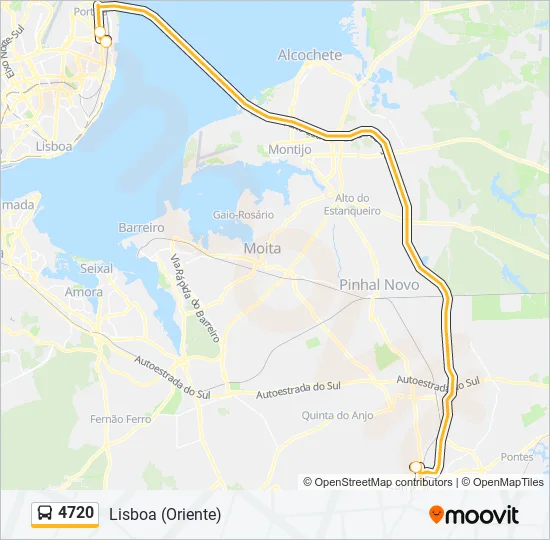 4720 Bus Line Map
