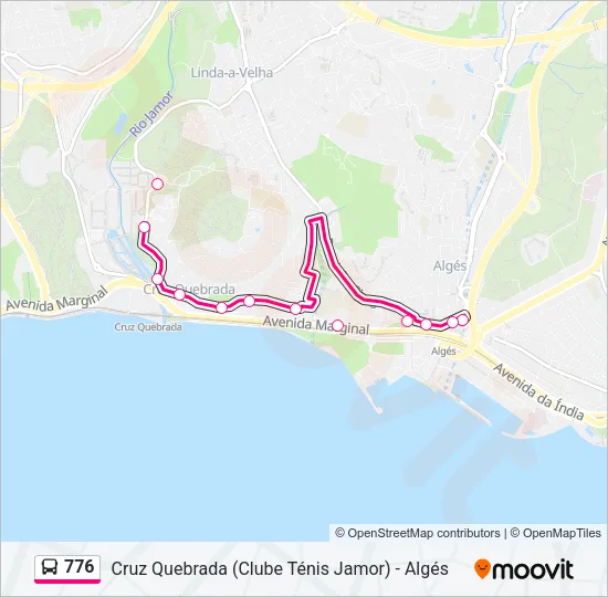 776 Bus Line Map