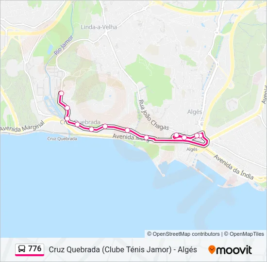 776 Bus Line Map