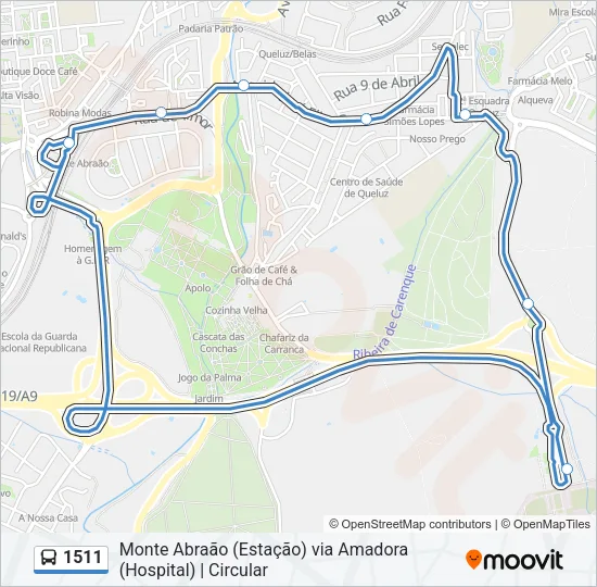 1511 Bus Line Map