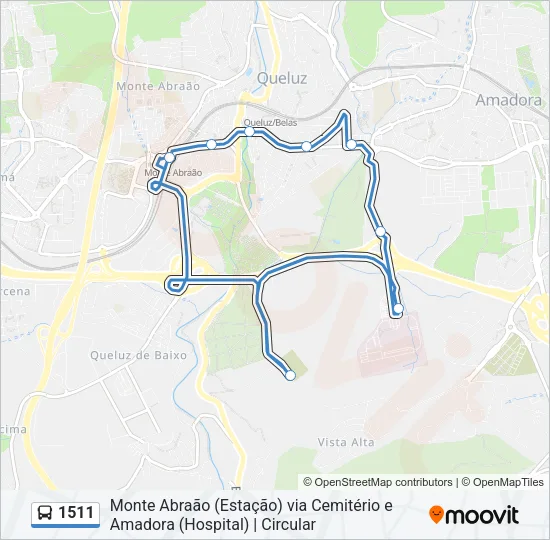 1511 Bus Line Map