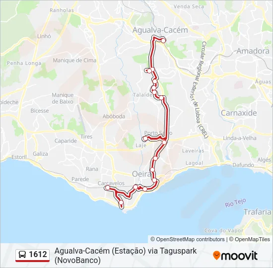 1612 Bus Line Map