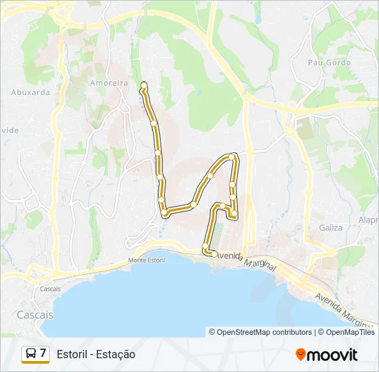 7 Bus Line Map