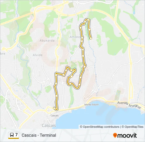7 Bus Line Map