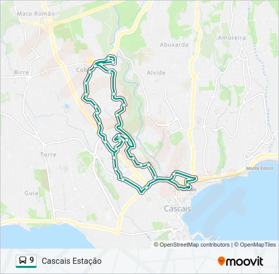 9 Bus Line Map