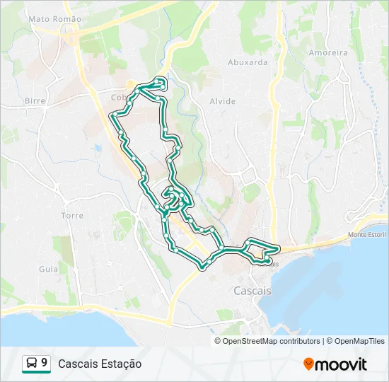9 Bus Line Map