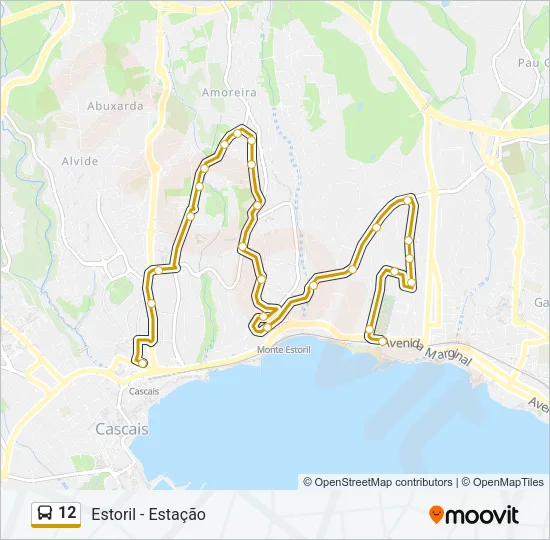 12 Bus Line Map