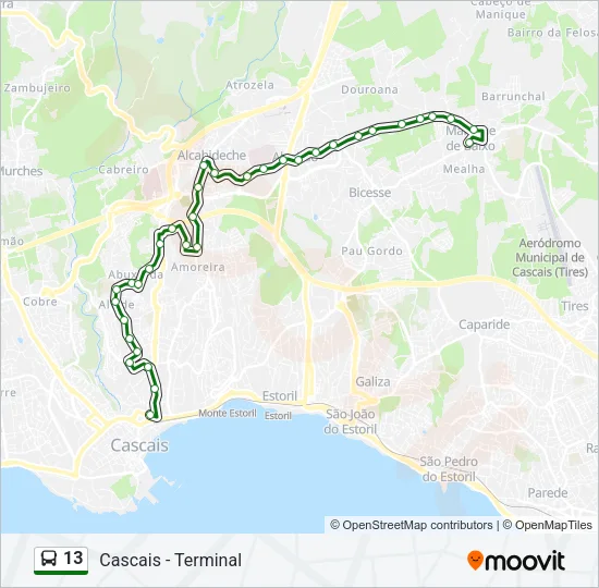13 Bus Line Map