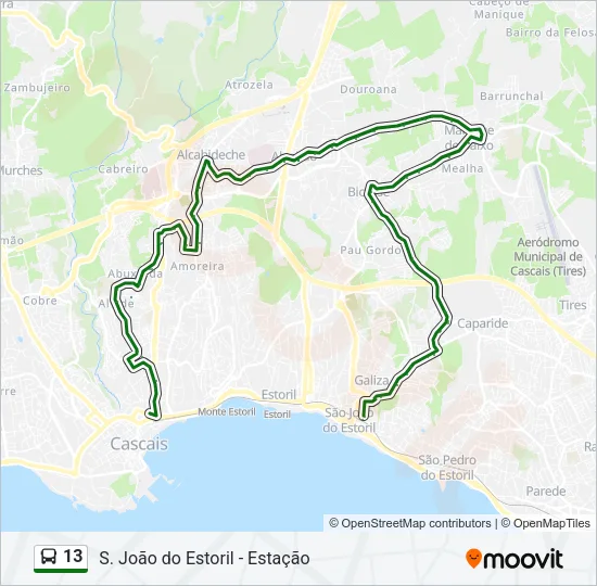 13 Bus Line Map