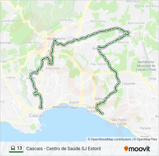 13 Bus Line Map