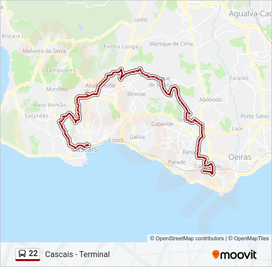 22 Bus Line Map