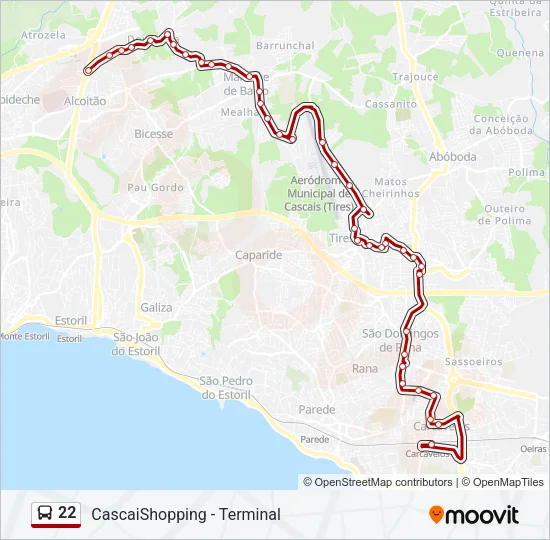 22 Bus Line Map