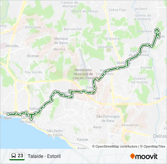 23 Bus Line Map