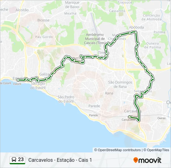 23 Bus Line Map
