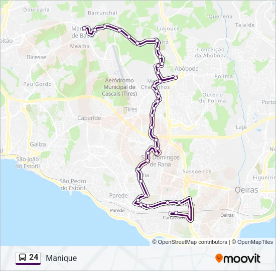 24 Bus Line Map