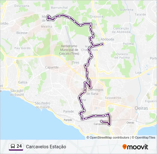24 Bus Line Map