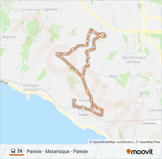 26 Bus Line Map