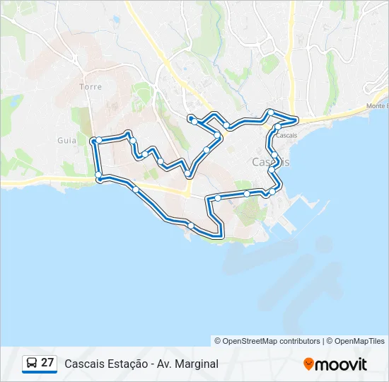 27 Bus Line Map