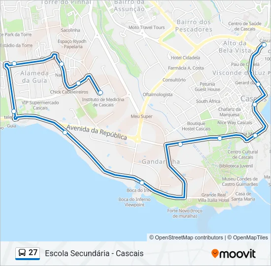 27 Bus Line Map