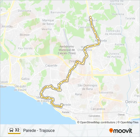 32 Bus Line Map