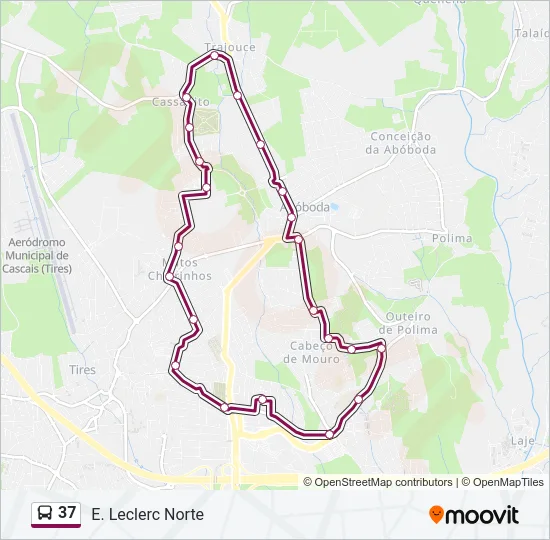 37 Bus Line Map