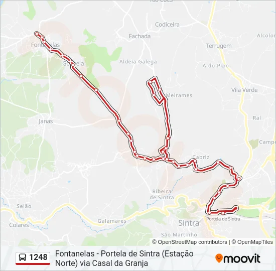1248 Bus Line Map