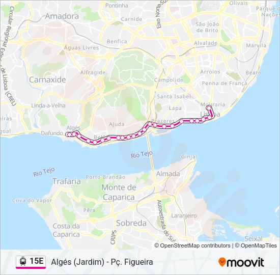 15E Light Rail Line Map