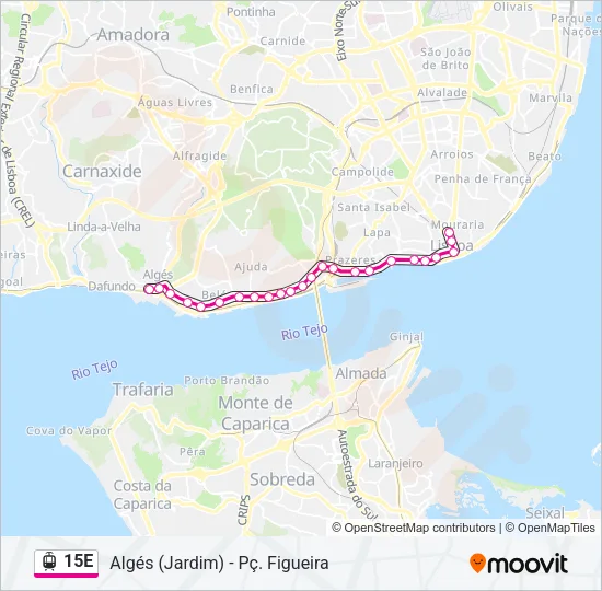 15E Light Rail Line Map