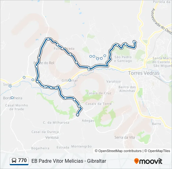 770 Bus Line Map