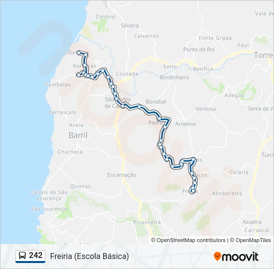 242 Bus Line Map