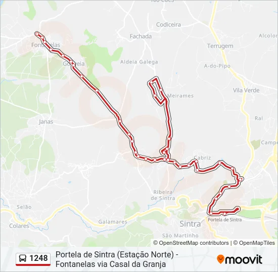 1248 Bus Line Map