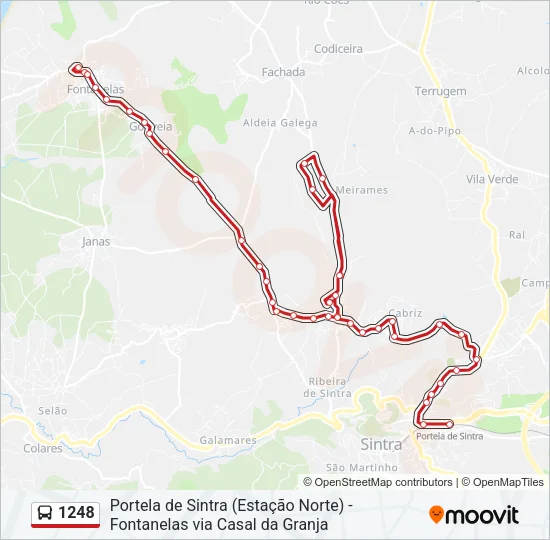 1248 Bus Line Map