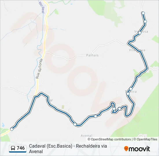 746 Bus Line Map