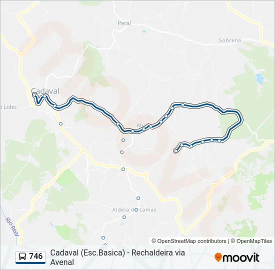 746 Bus Line Map