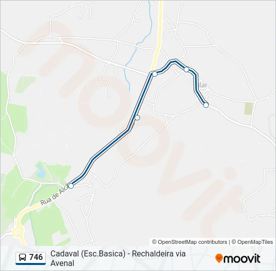 746 Bus Line Map