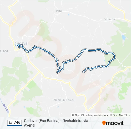 746 Bus Line Map