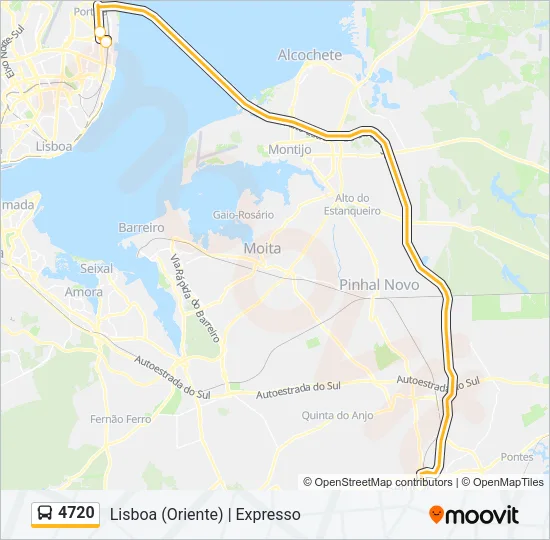 4720 Bus Line Map