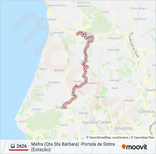2626 Bus Line Map