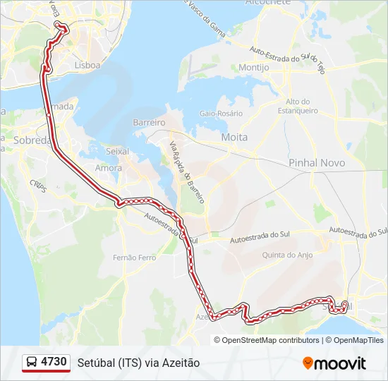 4730 Bus Line Map