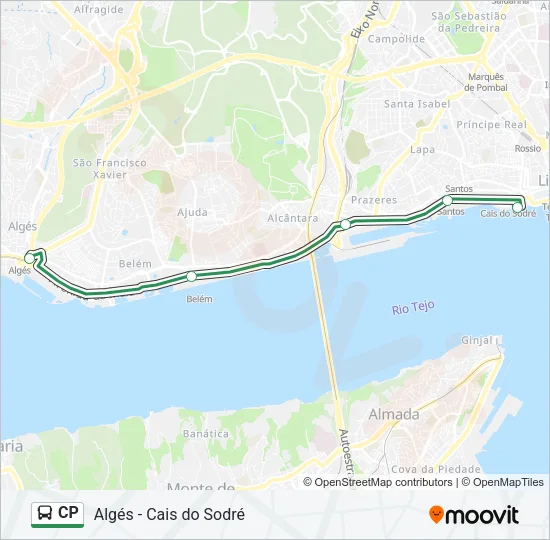 CP Bus Line Map