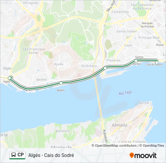 CP Bus Line Map