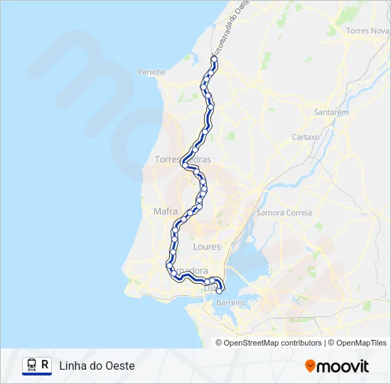 R Train Line Map