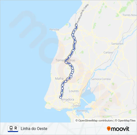R Train Line Map