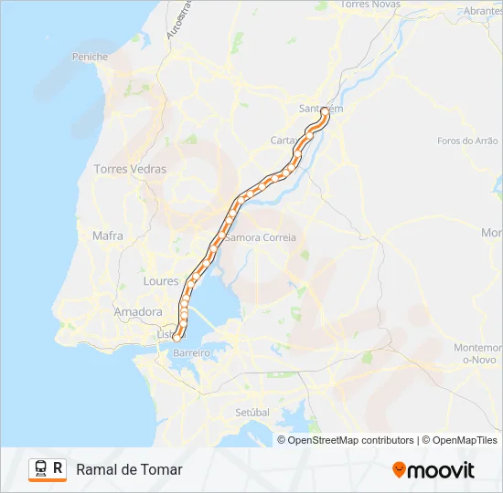 R Train Line Map