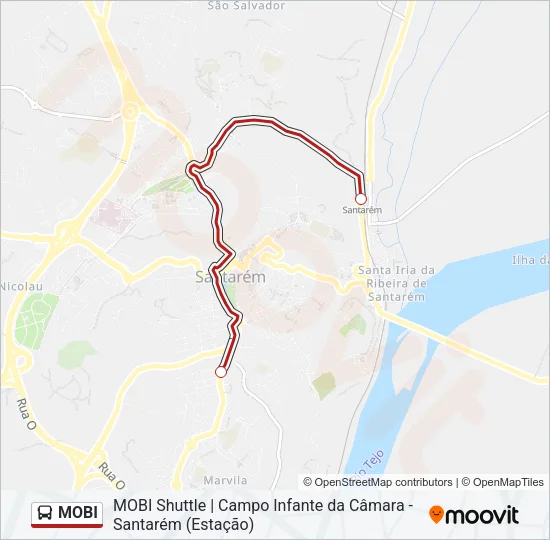 MOBI Bus Line Map